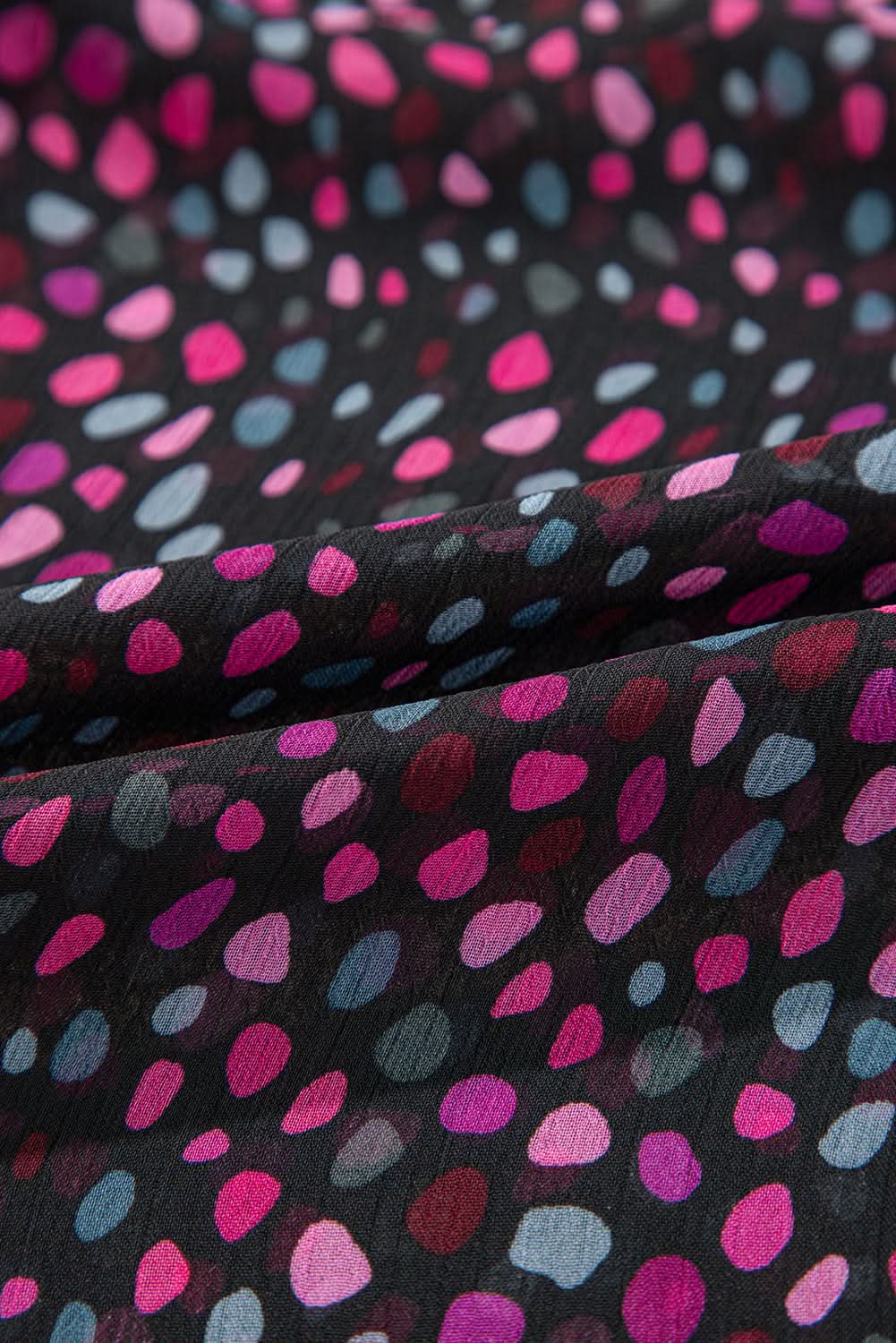Grape Wine Polka Dot Printed Buttoned Casual Shirt - Love Salve